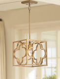 Safavieh Rabia Pendant Trellis Gold Metal PND4017A 889048407510