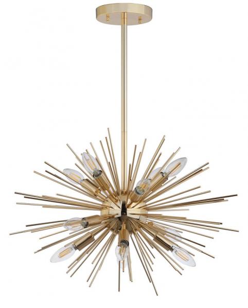 Safavieh Zadie Pendant Gold Metal Glass PND4020A 889048407541