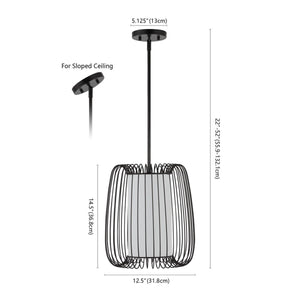 Safavieh Yumi Pendant Oil Rubbed Bronze 75% Iron / 25% Fabric  PND4135A