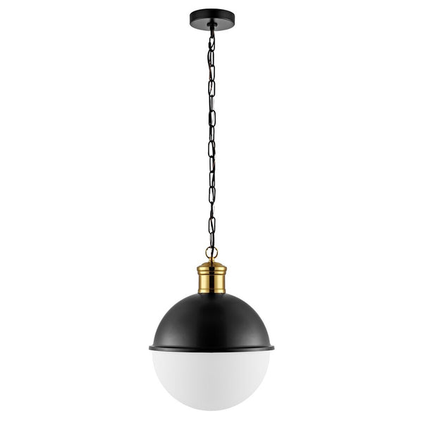 Daylily Pendant Light - Modern Retro Chic Design with Whimsical White Glass Shade for Stylish Interiors