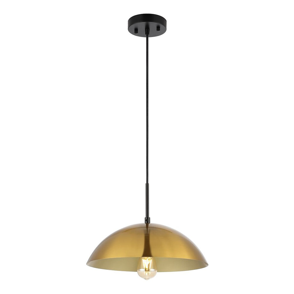 Safavieh Jorden, 14 Inch, Brass/Black, Iron Pendant Brass / Black Metal PND4157A