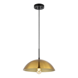 Safavieh Jorden, 14 Inch, Brass/Black, Iron Pendant Brass / Black Metal PND4157A