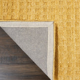 Nourison Perris PERR1 Handmade Woven Indoor Area Rug Gold 6'6" x 9'6" 99446222978