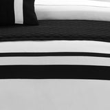 Hortense Black King 8pc Comforter Set