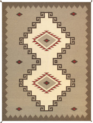 Pasargad Tuscany Collection Hand-Woven Wool Area Rug PNT-229 9x12-PASARGAD