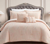 Hubli Blush Queen 5pc Comforter Set