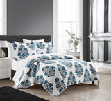 Chic Home Morris Quilt Set Blue King