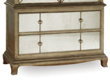 Sanctuary Traditional/Formal Armoire Base Visage in , Cedar, Silver Leaf and Mirror
