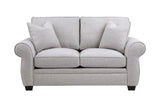 Porter Designs Oasis Overstuffed Transitional Loveseat Cream 01-207C-02-6327