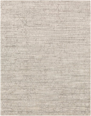 Pokhara POK-2300 Global Viscose, Wool Rug POK2300-69 Taupe, Khaki, Light Gray, Medium Gray 75% Viscose, 25% Wool 6' x 9'