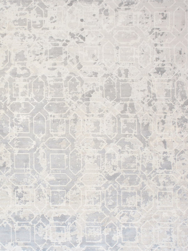 Pasargad Beverly Collection Hand-Loomed Grey Silk Rug POP-8402 9x12-PASARGAD