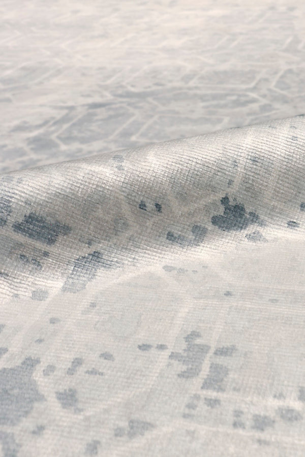 Pasargad Beverly Collection Hand-Loomed Grey Silk Rug POP-8402 9x12-PASARGAD