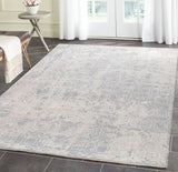 Pasargad Beverly Collection Hand-Loomed Grey Silk Rug POP-8402 9x12-PASARGAD