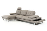VIG Furniture Divani Casa Porter - Modern Grey Fabric Left Facing Sectional Sofa VGMB1508-GRY