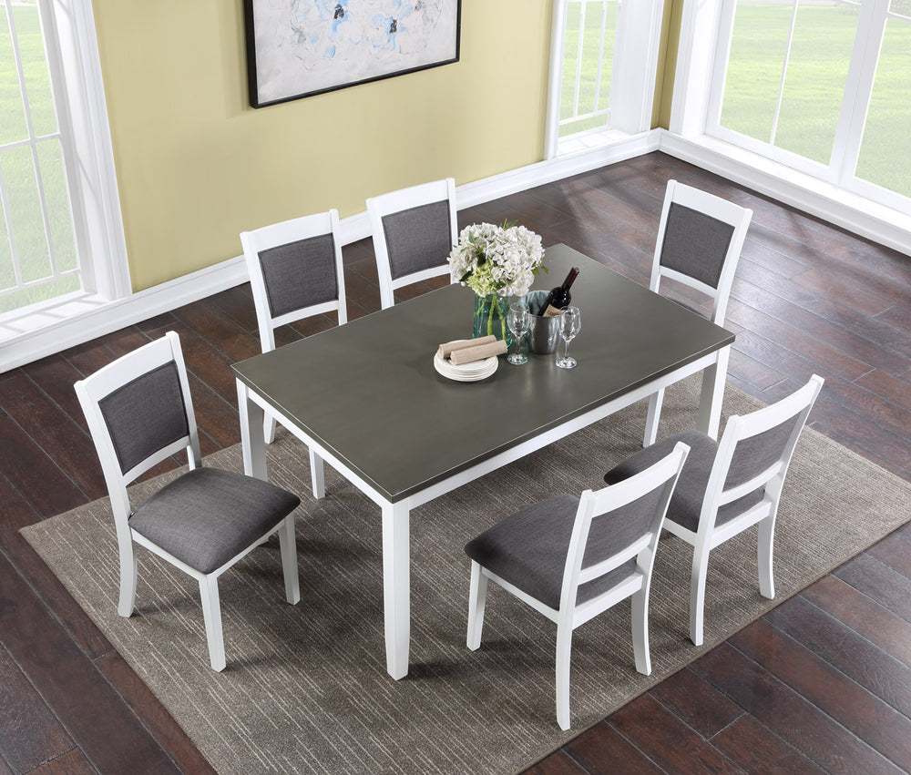 Vilo Home Coastal Porto 7 Piece Dining Set VH727-W VH727-W