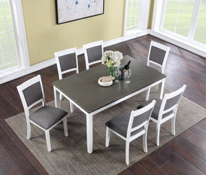 Vilo Home Coastal Porto 7 Piece Dining Set VH727-W VH727-W