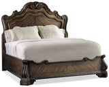 Hooker Furniture Rhapsody Traditional-Formal King Panel Bed in Hardwood Solids, Pecan Veneers, Resin 5070-90266