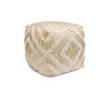 Pasargad Grandcanyon Cotton Pouf (Ivory) PPF-064-1GLD-PASARGAD