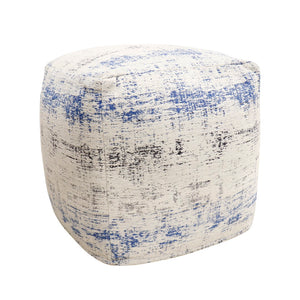 Pasargad Grandcanyon Distressed Cotton Pouf PPF-1332-1-PASARGAD