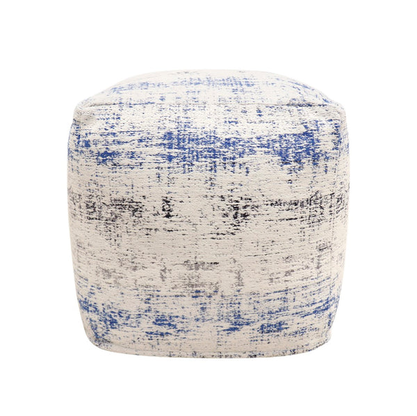 Pasargad Grandcanyon Distressed Cotton Pouf PPF-1332-1-PASARGAD