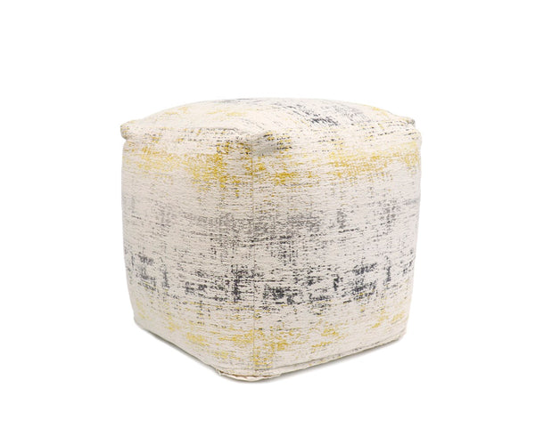 Pasargad Pasargad Grand Canyon Distressed Cotton Pouf (Distressed, ) PPF-283-1-PASARGAD