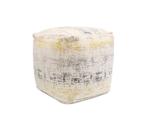 Pasargad Pasargad Grand Canyon Distressed Cotton Pouf (Distressed, ) PPF-283-1-PASARGAD