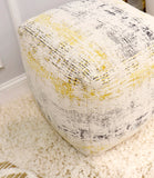 Pasargad Pasargad Grand Canyon Distressed Cotton Pouf (Distressed, ) PPF-283-1-PASARGAD