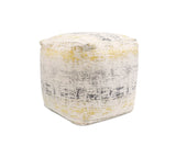 Pasargad Grand Canyon Distressed Cotton Pouf (Distressed, )