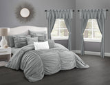 Avila Grey King 20pc Comforter Set