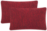 Safavieh Soleil Solid Pillow Marine Red PPL112J-1220-SET2