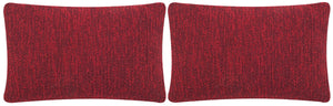 Safavieh Soleil Solid Pillow Marine Red PPL112J-1220-SET2