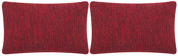 Safavieh Soleil Solid Pillow Marine Red PPL112J-1220-SET2