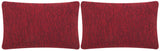 Safavieh Soleil Solid Pillow Marine Red PPL112J-1220-SET2