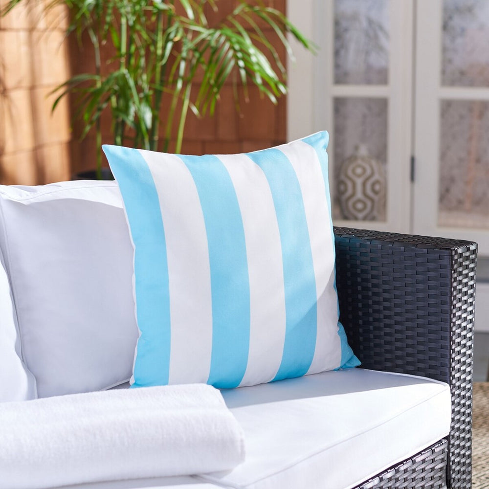 Macie Outdoor Pillow - Chic Striped Design for Modern Porches and Patios, Perfect Decorative Accent