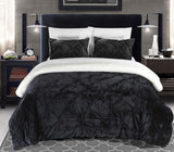 Josepha Black Twin X-Long 2pc Comforter Set