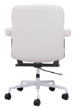 Zuo Modern Smiths 100% Polyurethane, Plywood, Steel, Aluminum Alloy Modern Commercial Grade Office Chair White 100% Polyurethane, Plywood, Steel, Aluminum Alloy