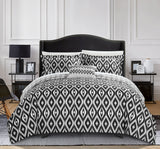 Normani Black Queen 4pc Duvet Set