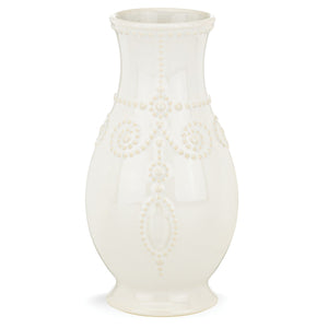 French Perle White™ 8" Fluted Vase - Set of 4