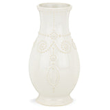 French Perle White™ 8" Fluted Vase - Set of 4