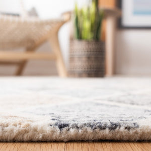 Precious 215 Hand Tufted 80% Wool, 20% Cotton Contemporary Rug Blue / Beige 80% Wool, 20% Cotton PRE215M-9