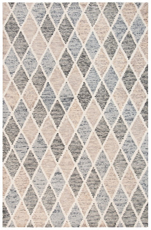 Precious 215 Contemporary Hand Tufted 80% Wool, 20% Cotton Rug Blue / Beige