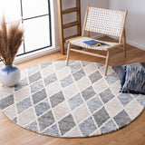 Precious 215 Contemporary Hand Tufted 80% Wool, 20% Cotton Rug Blue / Beige