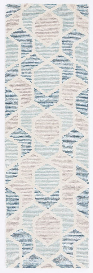 Precious 217 Hand Tufted 80% Wool, 20% Cotton Contemporary Rug Turquoise 80% Wool, 20% Cotton PRE217K-9