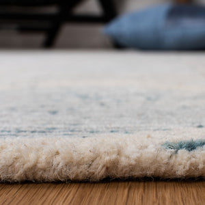 Precious 217 Hand Tufted 80% Wool, 20% Cotton Contemporary Rug Turquoise 80% Wool, 20% Cotton PRE217K-9