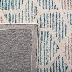 Precious 217 Contemporary Hand Tufted 80% Wool, 20% Cotton Rug Turquoise