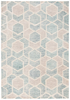 Precious 217 Hand Tufted 80% Wool, 20% Cotton Contemporary Rug Turquoise 80% Wool, 20% Cotton PRE217K-9