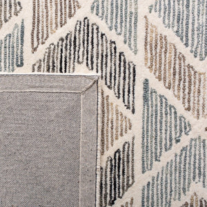 Precious 219 Hand Tufted 80% Wool, 20% Cotton Contemporary Rug Blue / Beige 80% Wool, 20% Cotton PRE219M-9