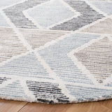 Precious 219 Contemporary Hand Tufted 80% Wool, 20% Cotton Rug Blue / Beige