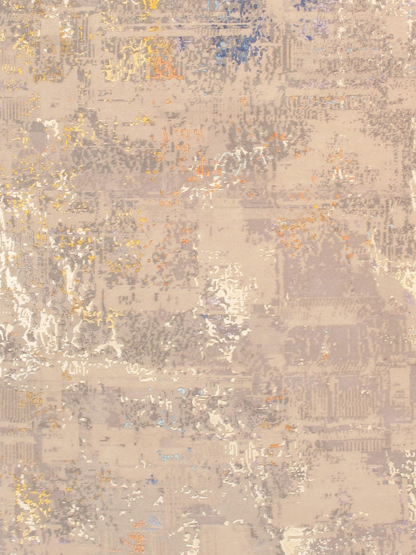 Pasargad Modern Collection Hand-Loomed Silk & Wool Area Rug PRJ-22 9X12-PASARGAD