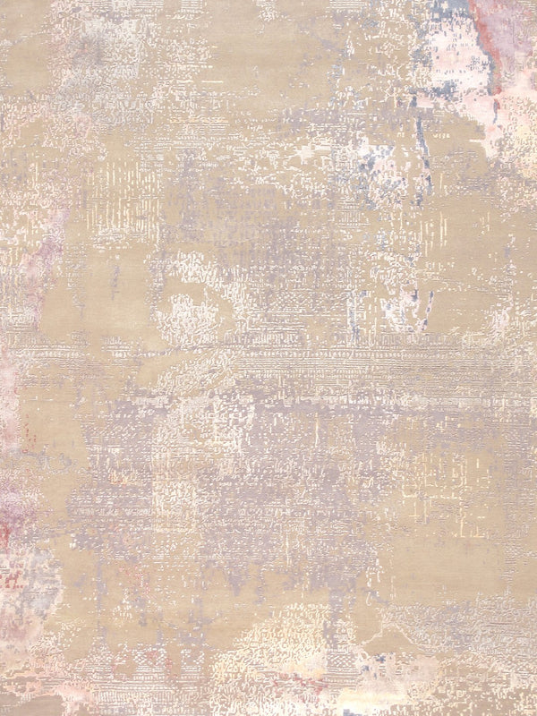 Pasargad Modern Collection Hand-Loomed Silk & Wool Area Rug PRJ-4 8x10-PASARGAD